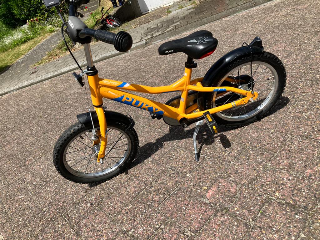 Puky ZLX 16 inch oranje, Ophalen, Gebruikt, Terugtraprem, 16 tot 20 inch