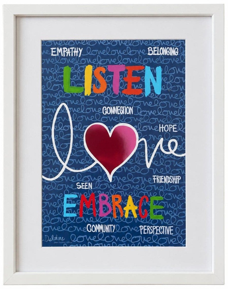 Delphine Böel, Warme William, Listen Love Embrace, Antiquités & Art, Enlèvement ou Envoi