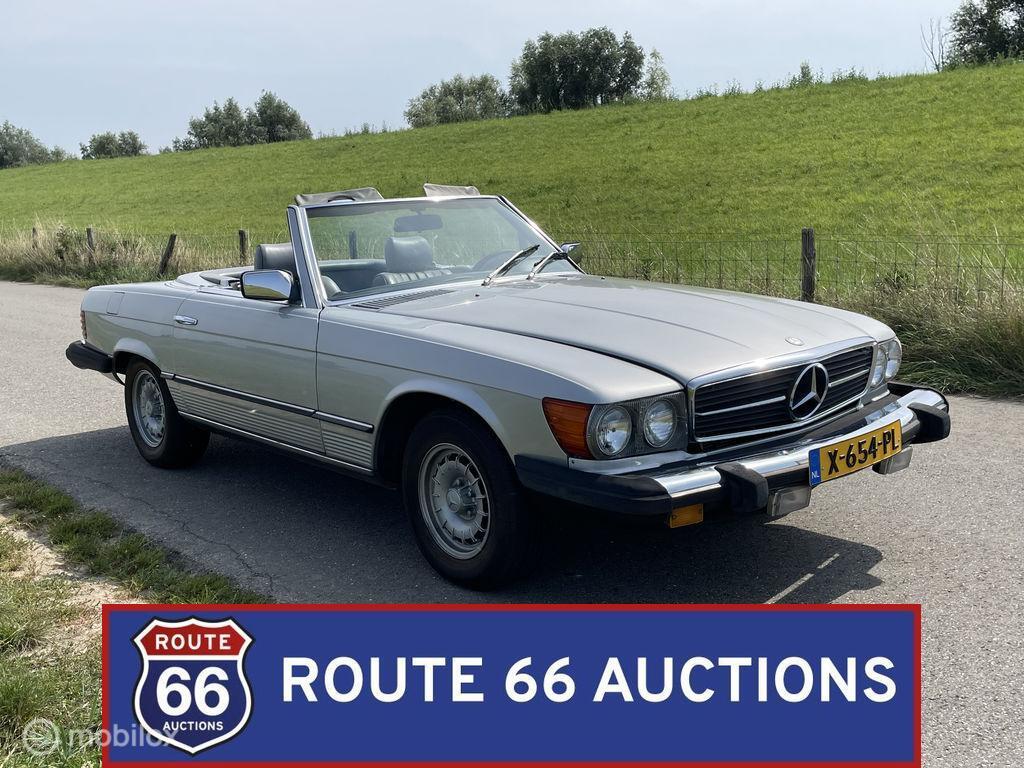 Mercedes-Benz 380 SL | 1984 | Route 66 Auctions, Auto's, Zwart, Mercedes-Benz, Bedrijf, Handgeschakeld