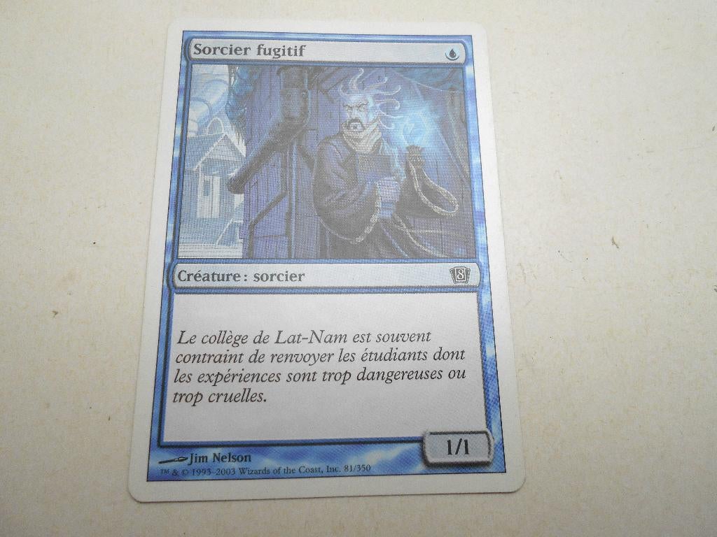 magic card The gathering  creature sorcier fugitif, Enlèvement ou Envoi, Neuf