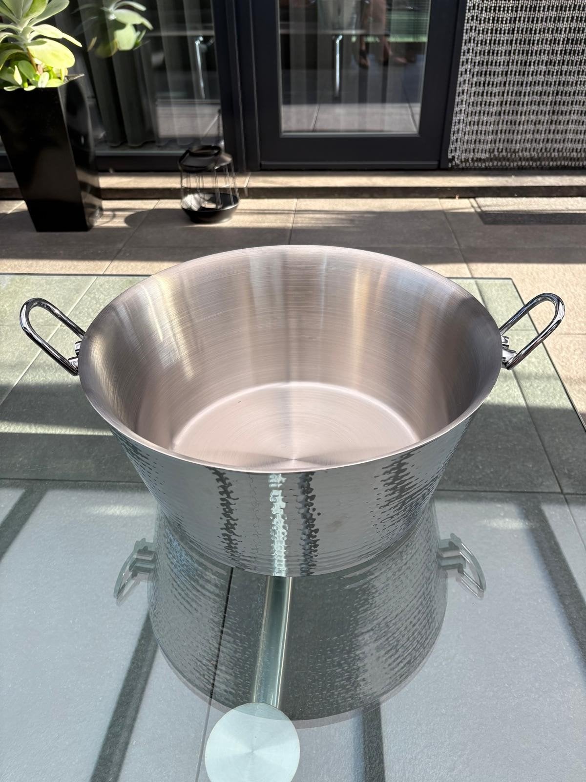 Luxe grote serveer-/champagnekoeler met handgrepen | Nieuw, Huis en Inrichting, Keuken | Servies, Ophalen, Nieuw, Metaal, Overige stijlen
