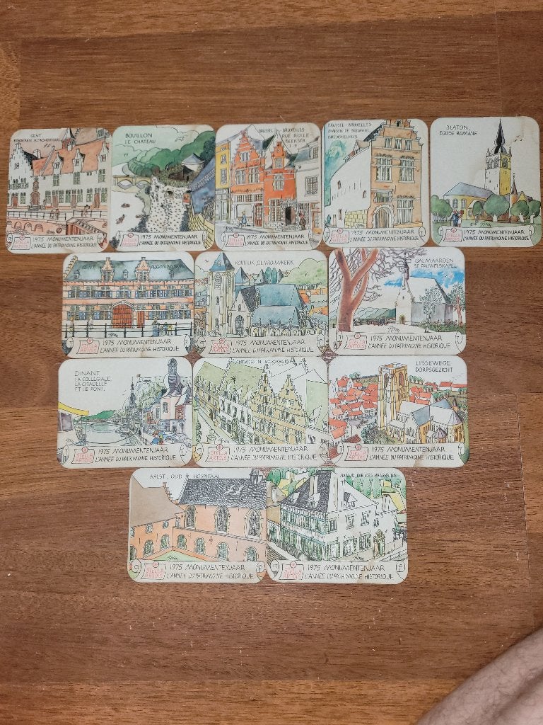 Stella Artois - Bierviltjes - Monumentenjaar, Collections, Marques de bière, Enlèvement ou Envoi, Utilisé, Sous-bock, Stella Artois