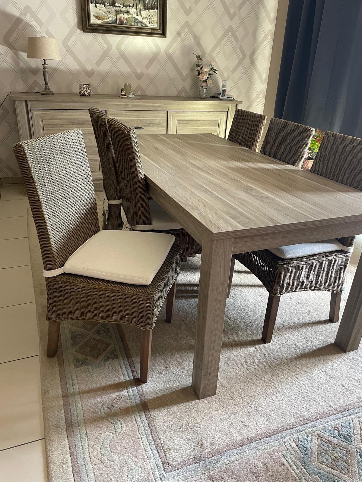 Complete eetkamer, vitrinekast, dressoir & 6 stoelen, Huis en Inrichting, Complete inboedels, Ophalen of Verzenden