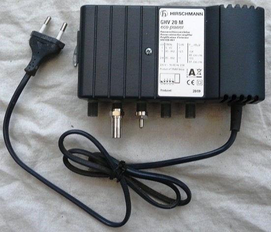 Signaal Versterker TV / CAI, Type GHV 20M, Hirschmann, 2000s, Audio, Tv en Foto, Overige Audio, Tv en Foto, Ophalen of Verzenden