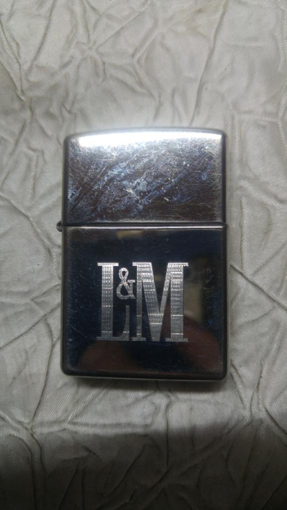 Aansteker aansteker zippo L&M verzilverd K XV 65, Ophalen of Verzenden, Aansteker