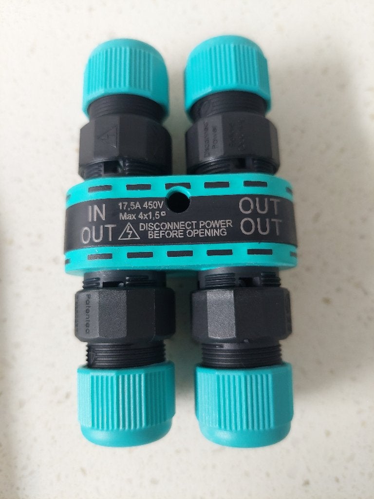 6 x nieuwe IP68 waterdichte connector met 4 ingangen, Ophalen of Verzenden, Nieuw, Overige typen