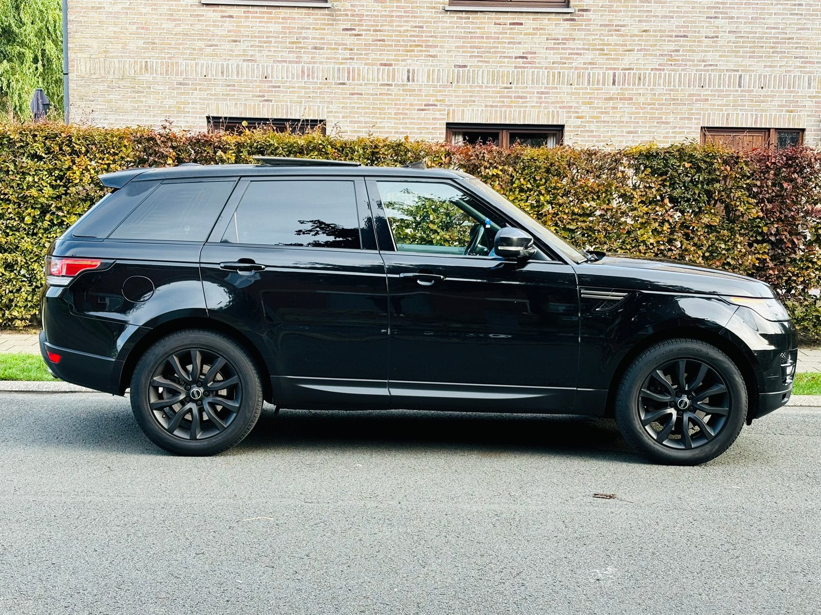 RANGE ROVER SPORT 3.0D 2015 FULL PANO, Auto's, Automaat, Dealer onderhouden, Zwart, Zwart