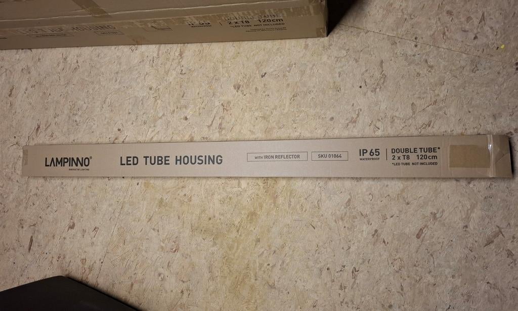 Dubbele LED TL behuizing 120cm, Huis en Inrichting, Ophalen