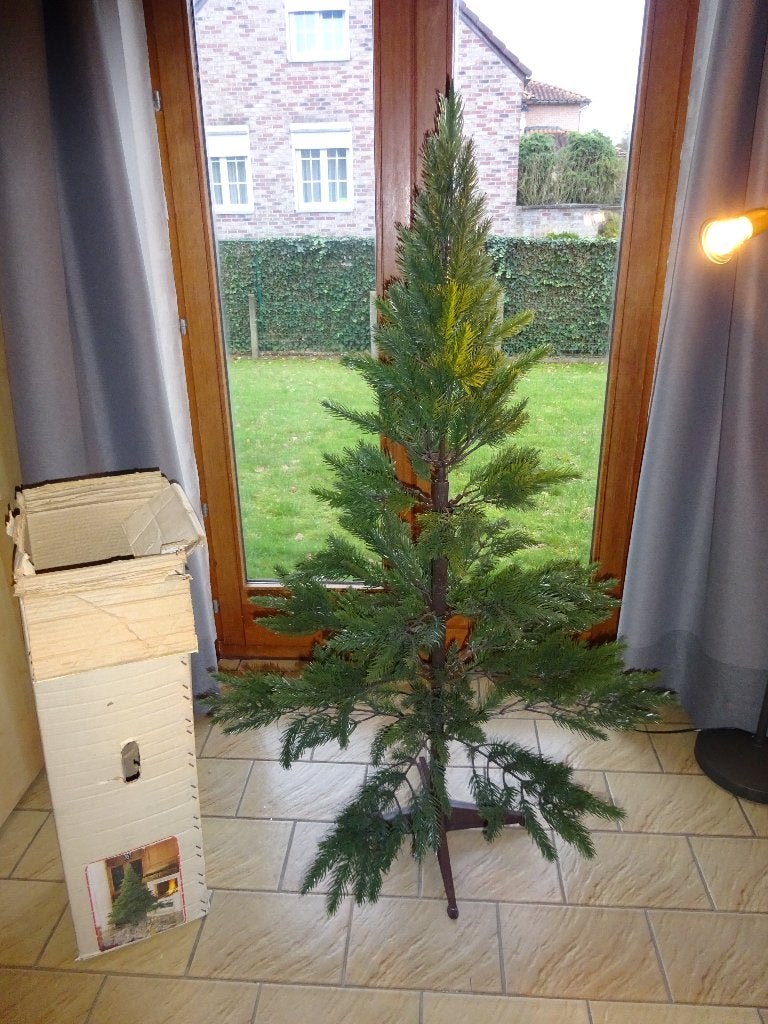 Vintage plastieken kerstboom, Ophalen, Gebruikt