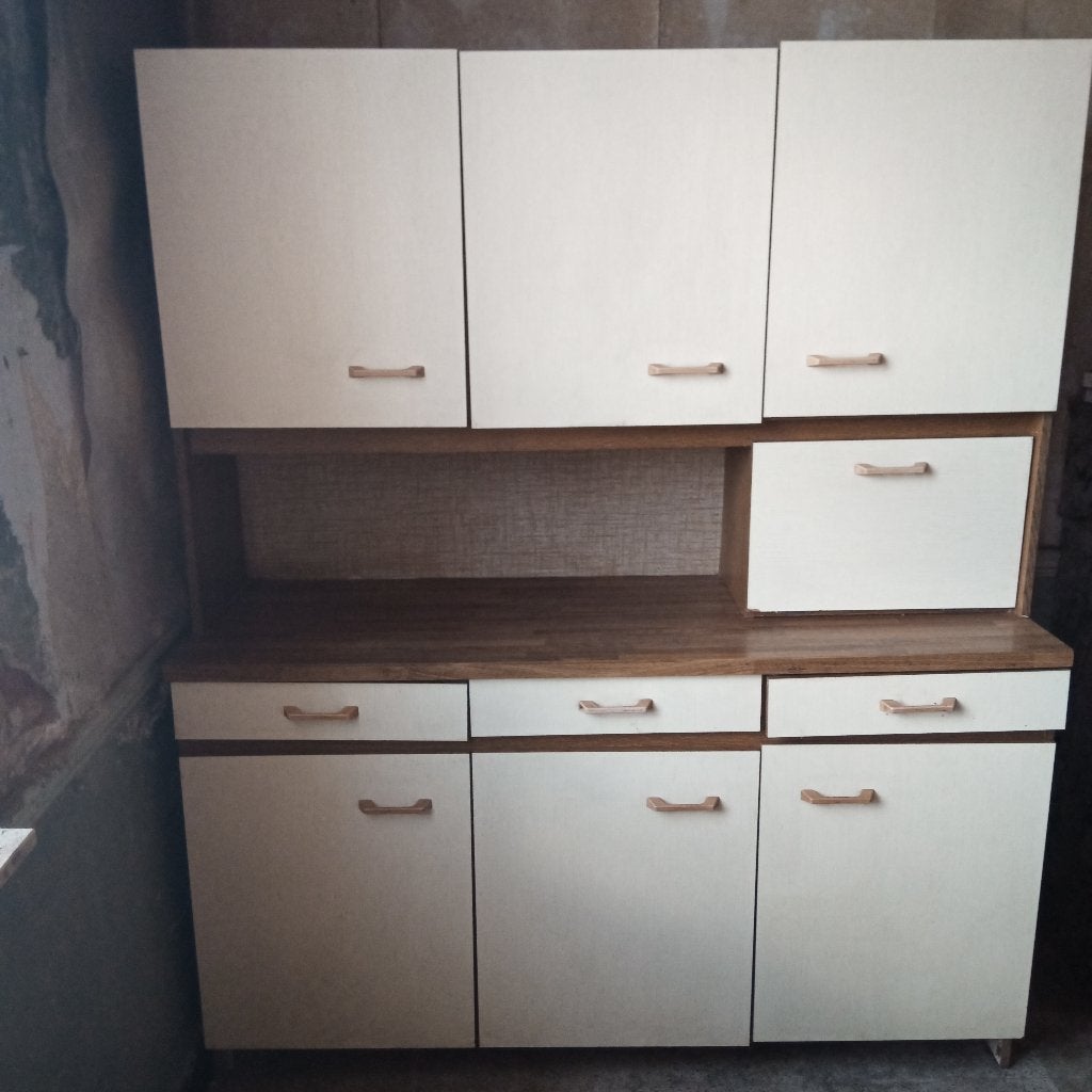 Kleine Keukenkast / Blok, Huis en Inrichting, Ophalen, Gebruikt, Bruin, 150 tot 200 cm