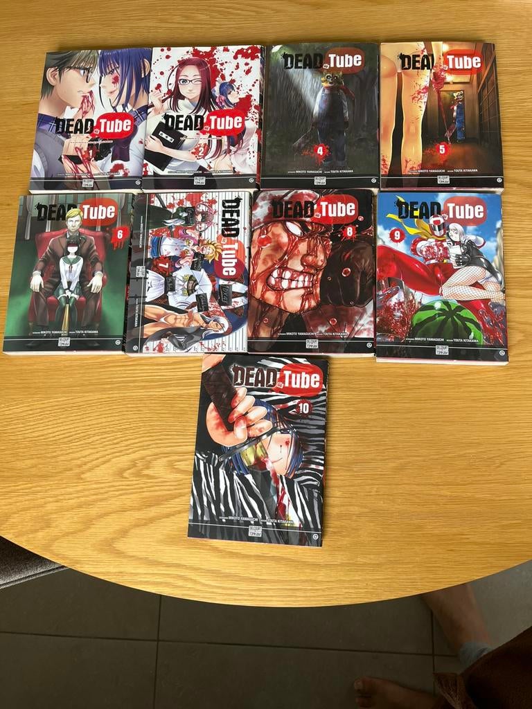 Dead Tube – Lot manga tomes 1 à 10 sauf tome 3, Livres, Enlèvement ou Envoi, Comme neuf