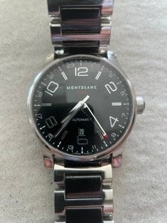 MONTRE AUTOMATIQUE MONT BLANC, Handtassen en Accessoires, Horloges | Heren, Staal, Polshorloge, Overige materialen, Zo goed als nieuw