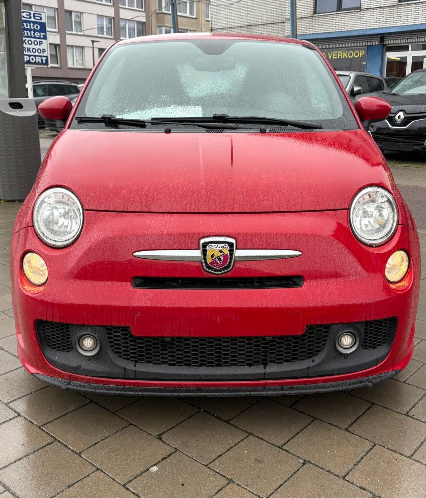Fiat 500 Abarth bj 2013 112.000 km, Autos, Rouge, Euro 5, Achat, Entreprise