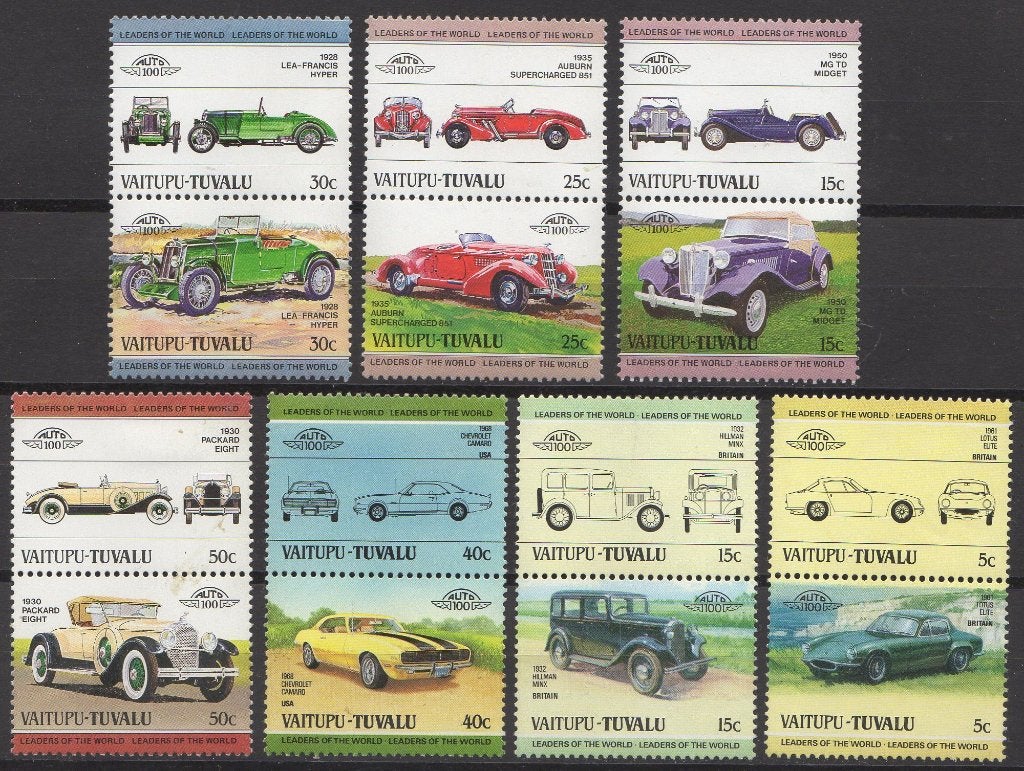 Vaitupu-Tuvalu - auto's, Ophalen of Verzenden, Postfris