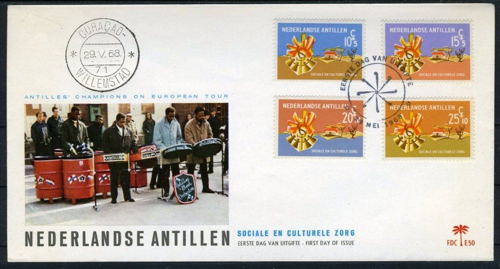 NL. ANTILLEN E50 FDC 1968 - Zomerzegels, Timbres & Monnaies, Timbres | Antilles néerlandaises, Envoi, Affranchi