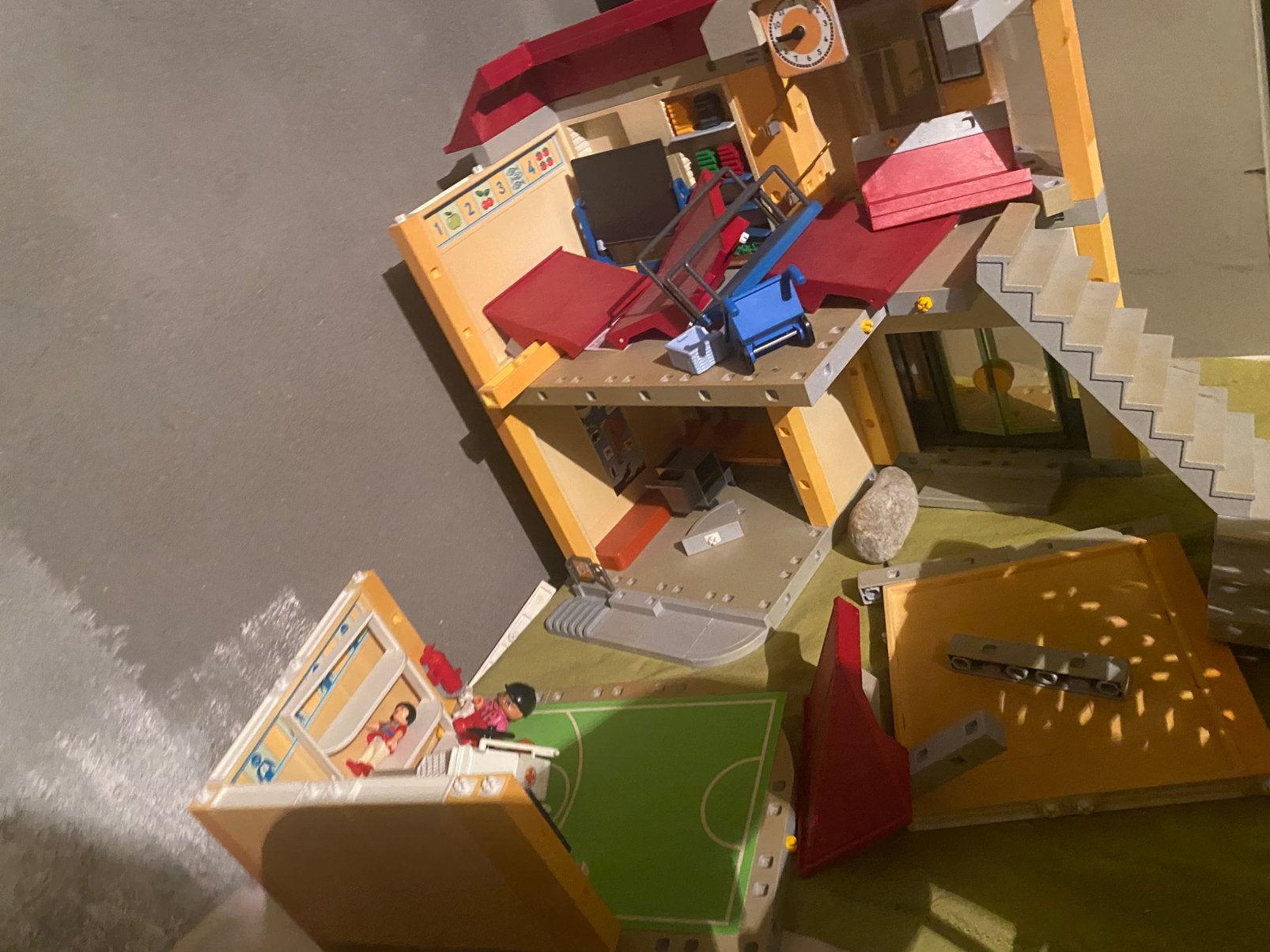 Playmobil school en turnzaal, Ophalen of Verzenden, Gebruikt