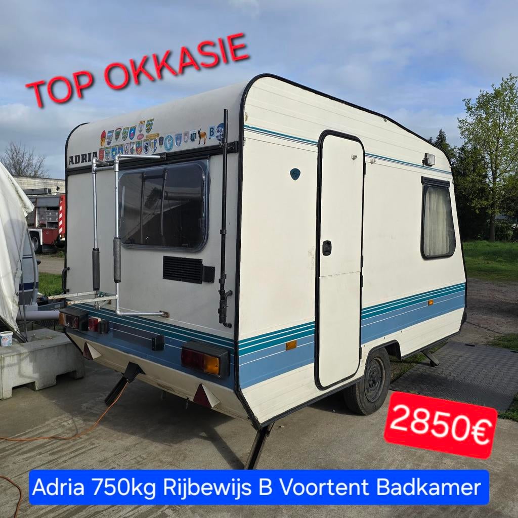 24 caravan 750kg werfkeet foodtruck woonwagen pipowagen bouw, Caravans en Kamperen, Bedrijf