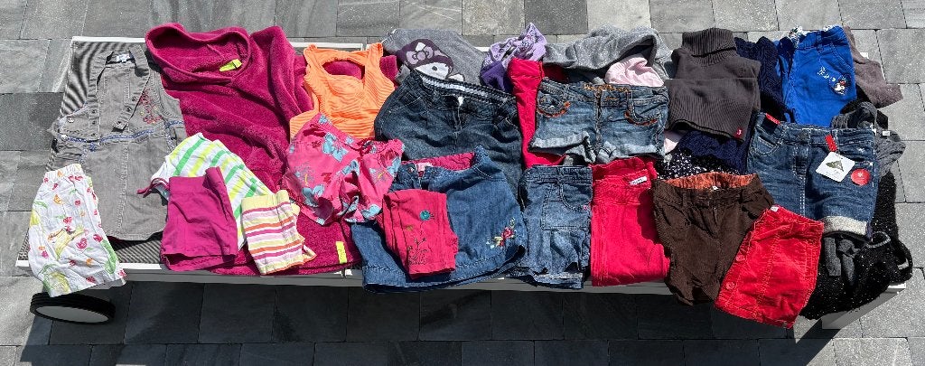Lots vêtements fille 7-8 ans et 12-14 ans, Ophalen, Zo goed als nieuw, Meisje