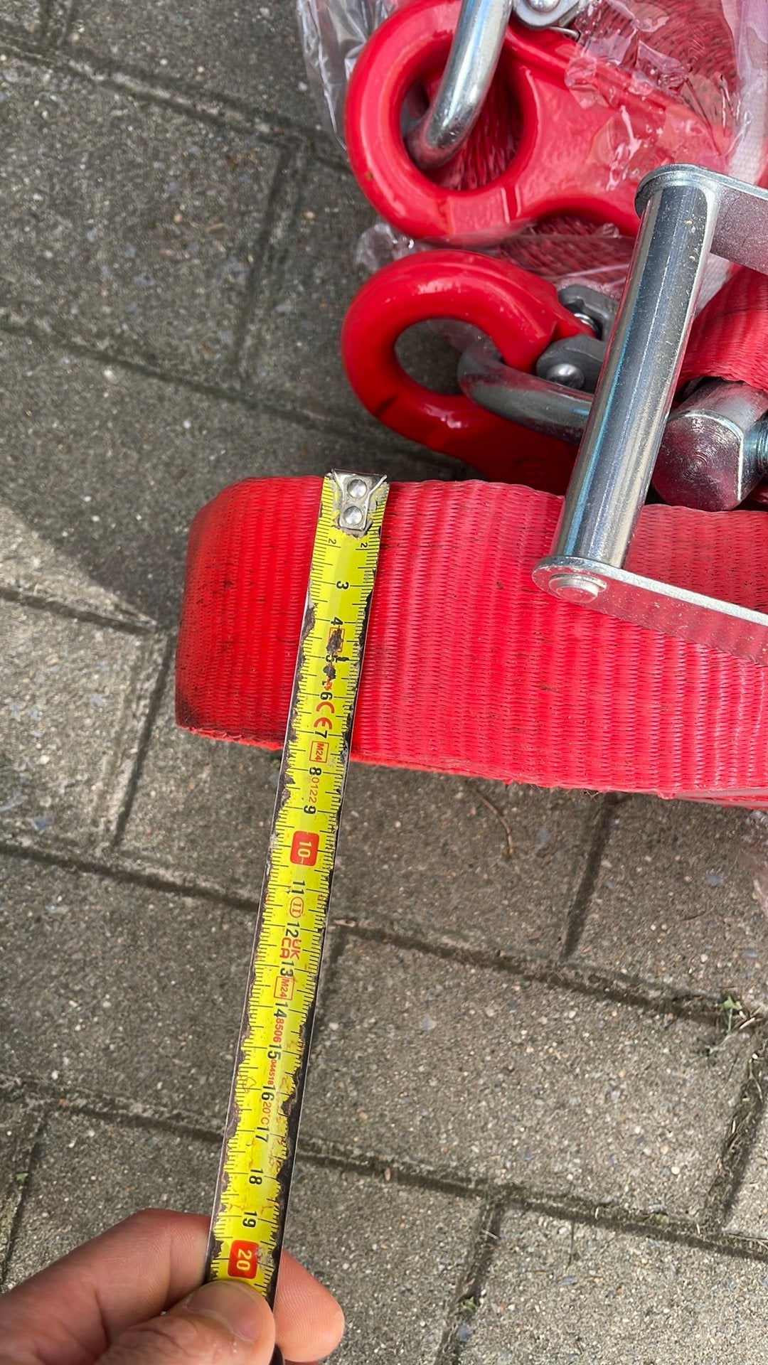 2x spanband 75mm, Ophalen, Nieuw