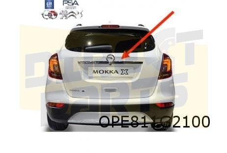 Opel Mokka X achterkleplijst (te spuiten) (9/16-9/19) Origin, Neuf, Arrière, -, Opel