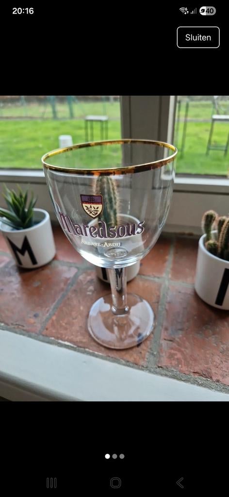 Verre à bière Maredsous 33 cl, Enlèvement ou Envoi