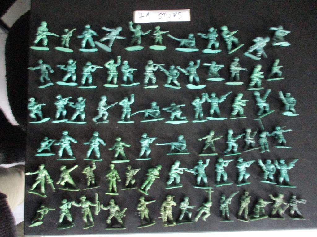 leger mannetjes army , landmacht 71 stuk., Ophalen of Verzenden, Gebruikt