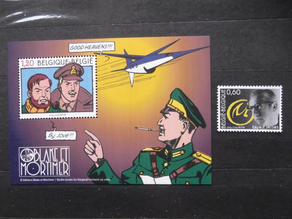 BL112 + 3282 Blake & Mortimer 2004 MNH, Timbres & Monnaies, Enlèvement ou Envoi, Non oblitéré, Timbre-poste