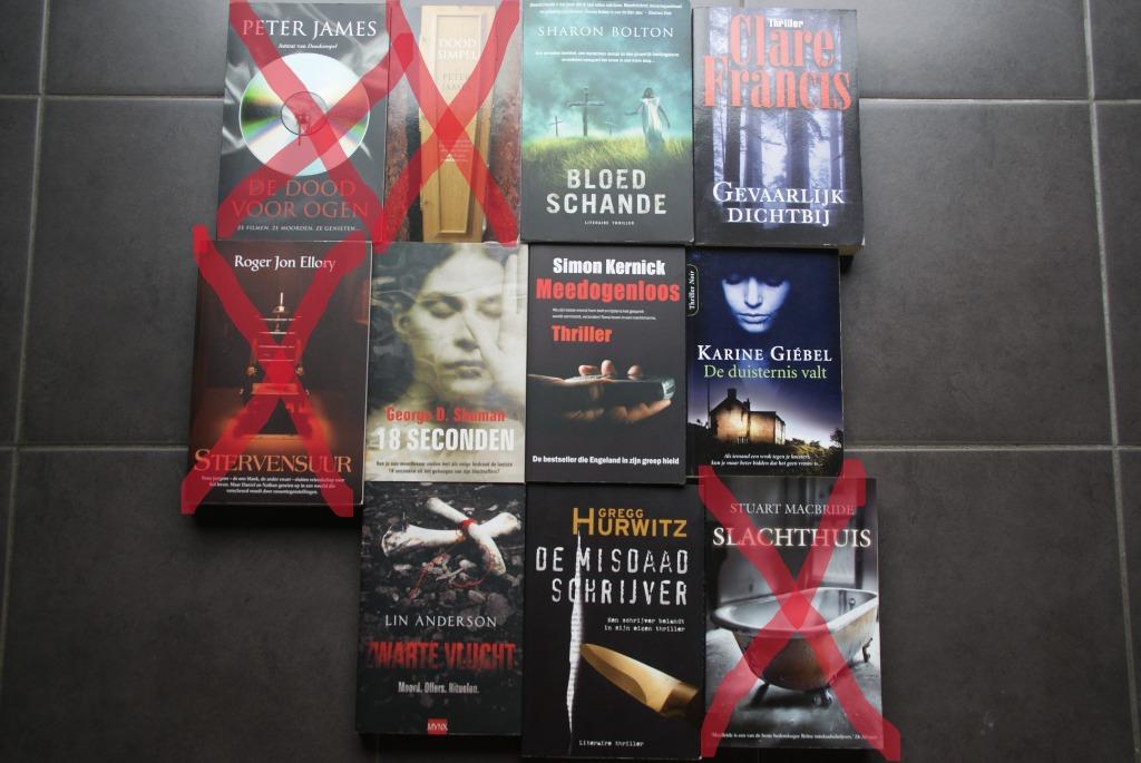 lot van nog 7 boeken thrillers, ook per stuk te koop voor €5, Enlèvement ou Envoi, Comme neuf