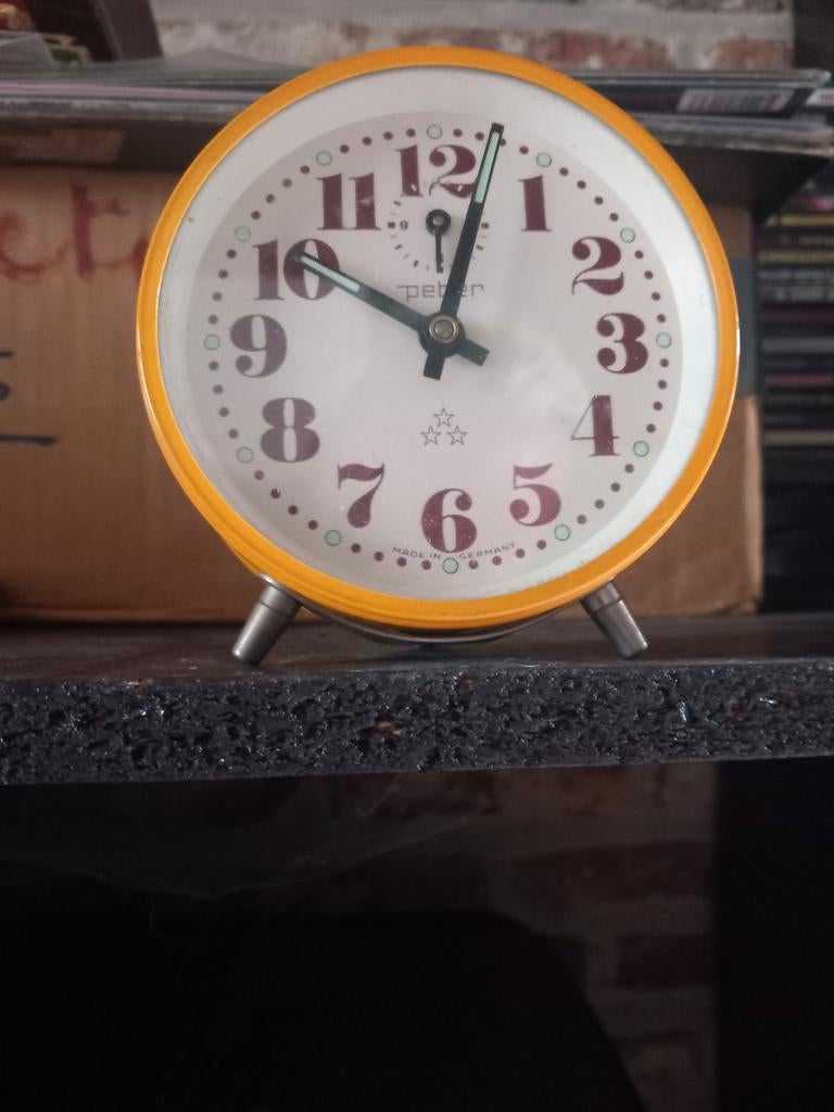 Retro opwindbare klok, Ophalen of Verzenden, Gebruikt