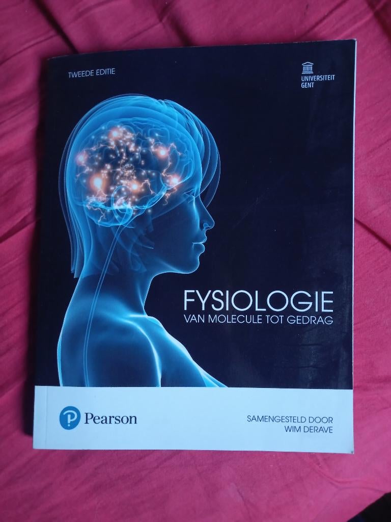 Boek Fysiologie (Bachelor Psychologie UGent), Boeken, Ophalen of Verzenden, Nieuw, Hoger Onderwijs