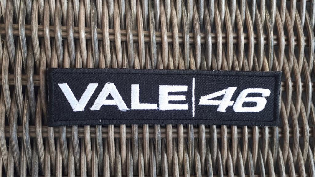 VALE 46 Valentino Rossi strijk patch embleem -120 x 29 mm, Motoren, Ophalen of Verzenden, Nieuw