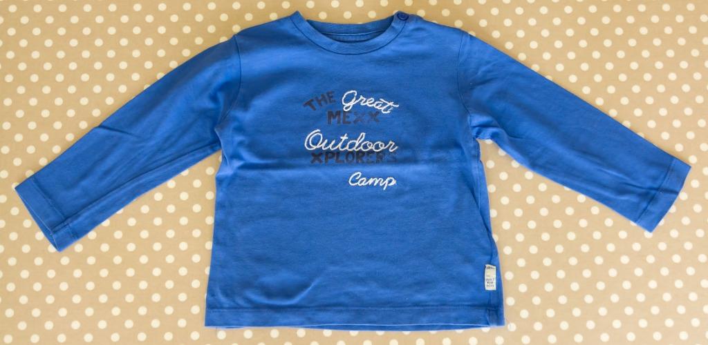 Blauwe T-shirt Mexx, maat 86 / 18-24M, Kinderen en Baby's, Babykleding | Maat 86, Mexx, Gebruikt, Ophalen of Verzenden, Jongetje