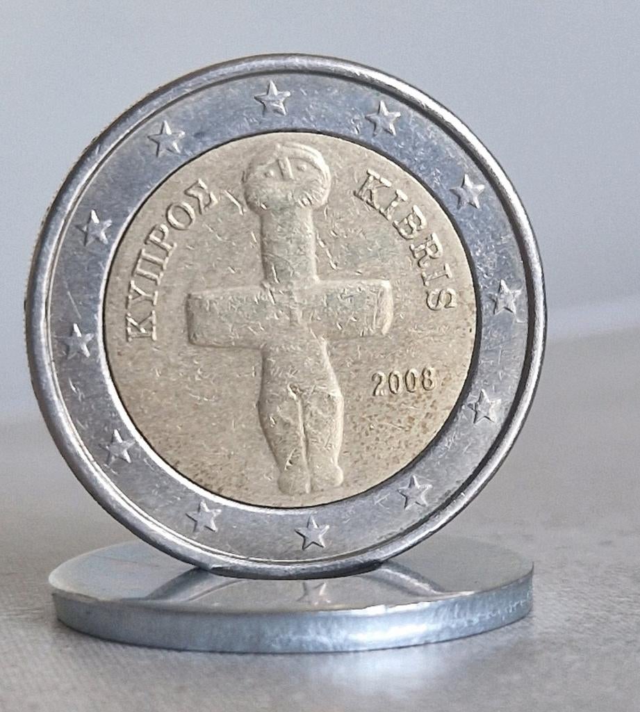 2008, Cyprus , 2 Euro Coin, Ophalen of Verzenden, Cyprus, 2 euro