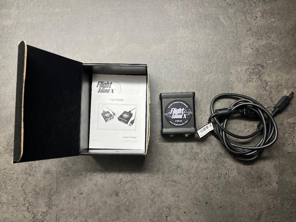 Flight Sound X - adapter voor aviation headset, Enlèvement ou Envoi, Comme neuf