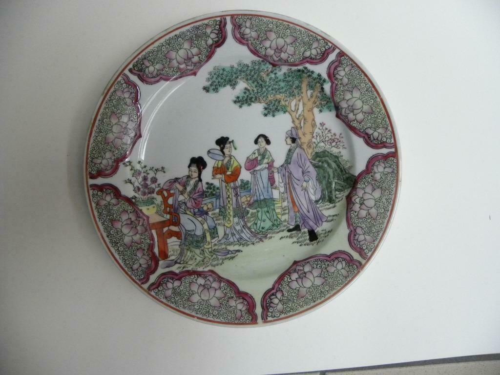 Chinees vaasje, bord en Miracle Dynasty setje., Enlèvement ou Envoi, Comme neuf