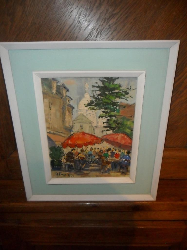 Huile sur toile signée Cadine 60, Enlèvement ou Envoi