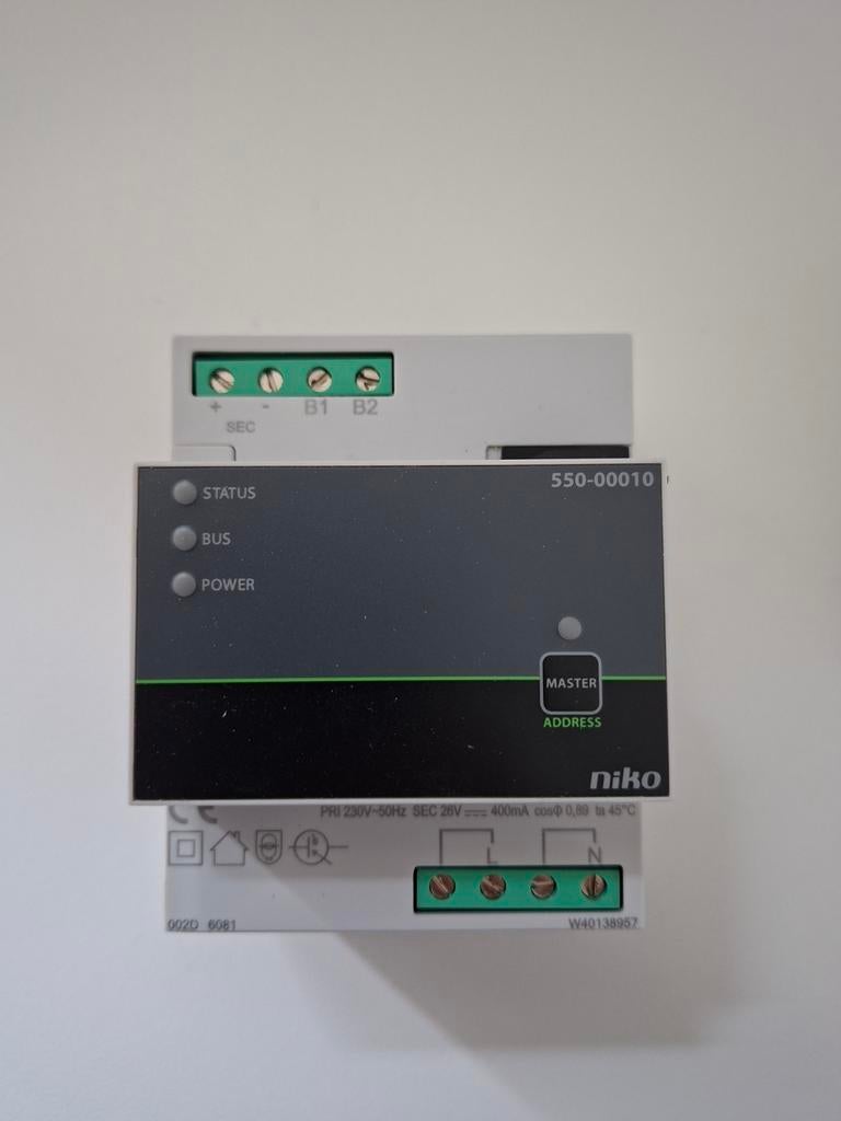 Niko home control voeding, Ophalen of Verzenden
