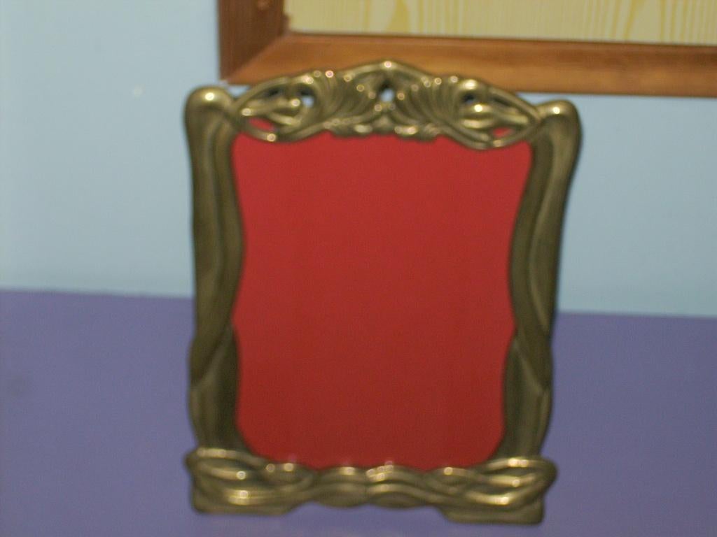 Antieke koperen fotokader., Antiek en Kunst, Ophalen of Verzenden, Koper