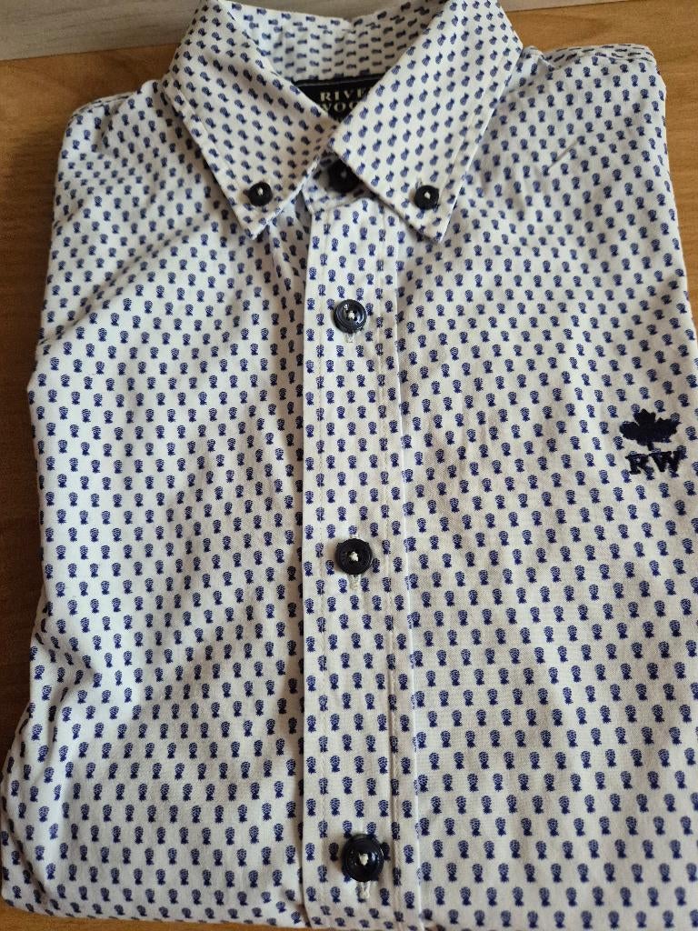 Hemd maat 12 jaar River Woods, Kinderen en Baby's, Kinderkleding | Maat 152, Overhemd of Blouse, Ophalen of Verzenden, Zo goed als nieuw