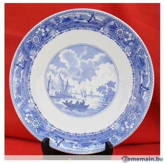 § plat mural faience boch navire, Enlèvement ou Envoi
