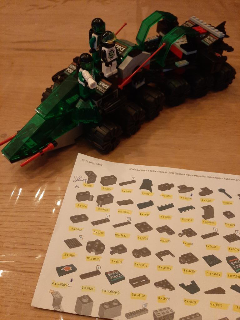 Set Lego 6957 Space Police II - Solar Snooper + boîte, Enlèvement ou Envoi, Utilisé, Ensemble complet, Lego