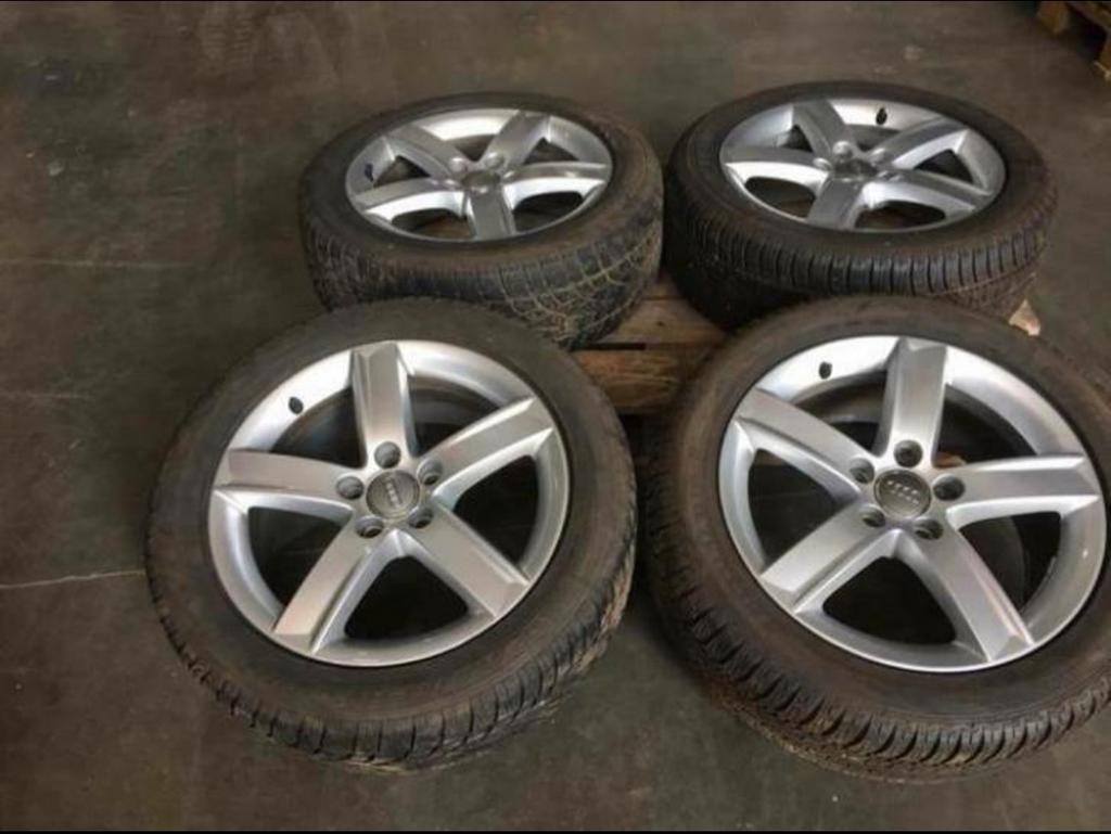 Audi originele velgen set winterbanden winterset A4 A5 A6, Ophalen, Winterbanden, Velg(en)