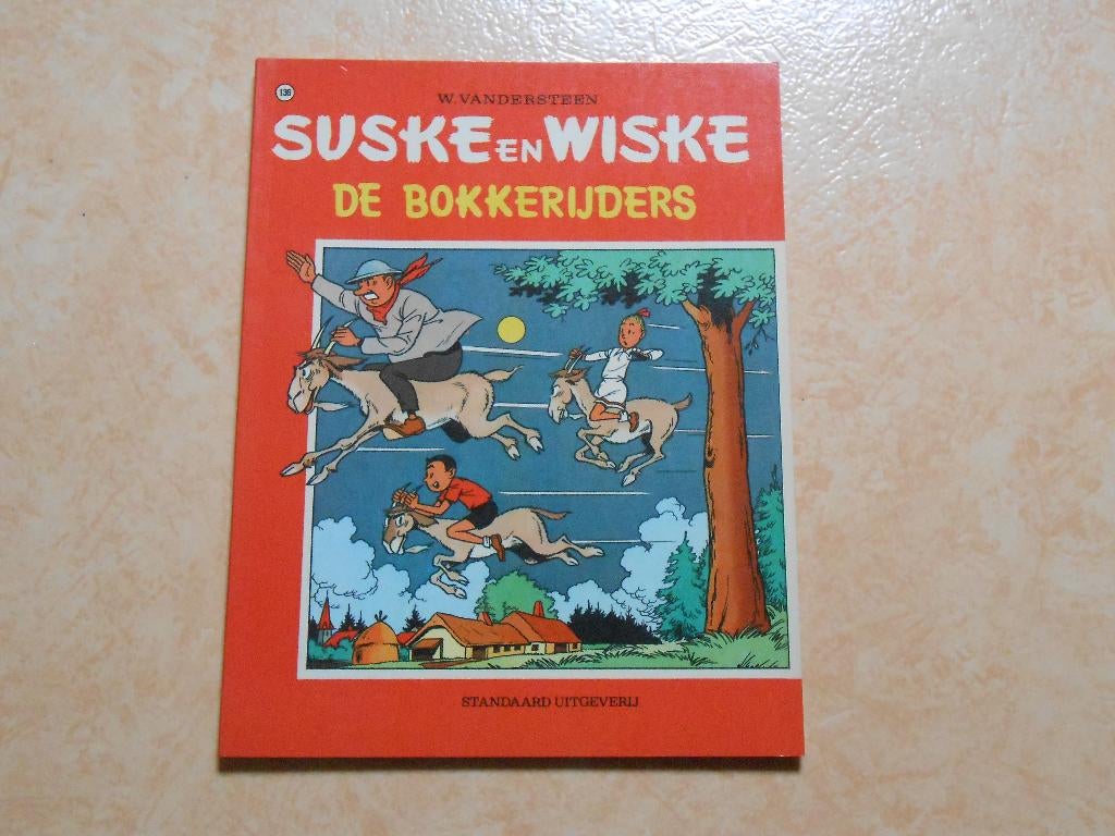 Suske en Wiske 136 De bokkerijders 1972 1 ste druk., Neuf, Enlèvement ou Envoi, Willy Vandersteen, Une BD