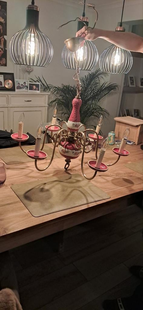 Vintage kroonluchter, Antiek en Kunst, Ophalen