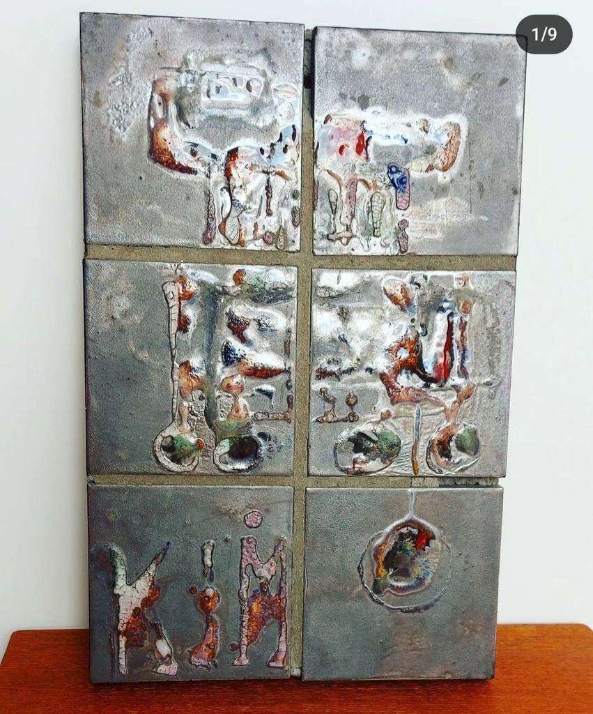 Wandpaneel in keramiek, Antiek en Kunst, Ophalen of Verzenden