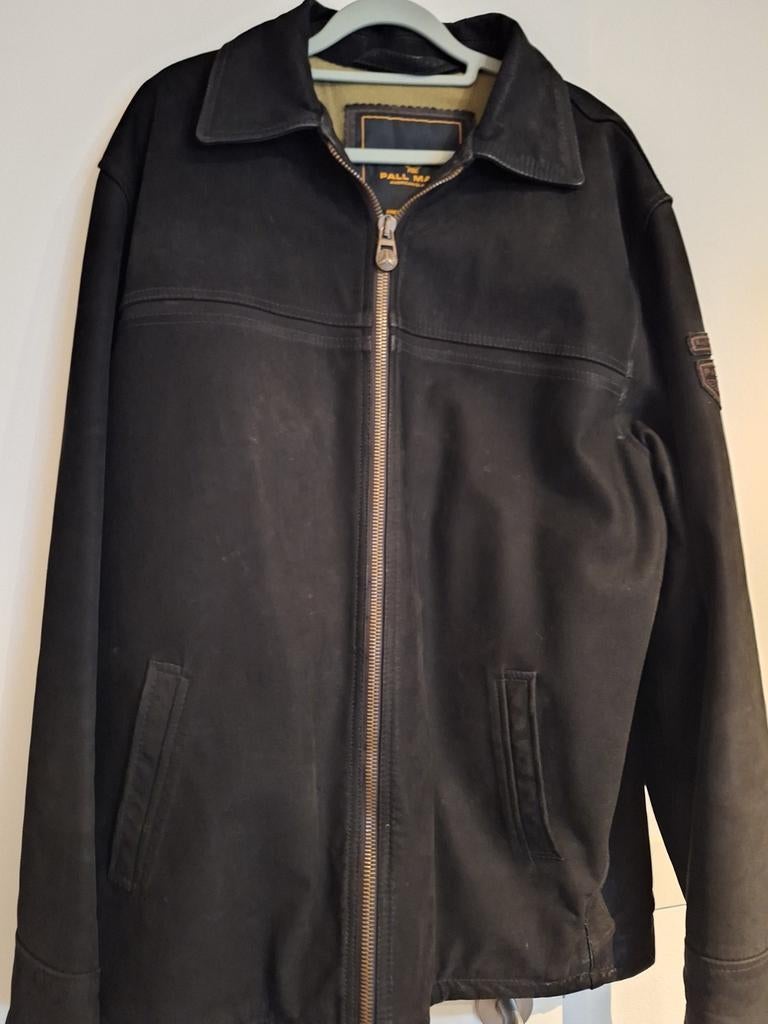 Te koop bruine lederen vest, Ophalen, Maat 56/58 (XL)