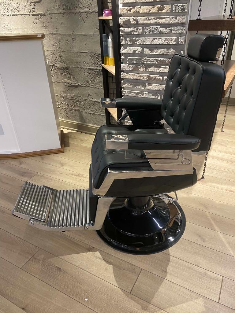 Barbierstoel Long Luxe barberstoel barbier heren knip stoel, Enlèvement ou Envoi, Neuf