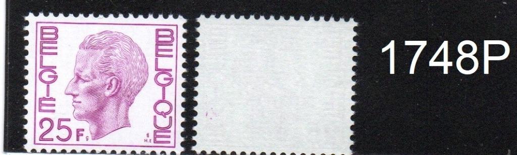 Timbre neuf ** Belgique N 1748P, Enlèvement ou Envoi, Non oblitéré, Neuf