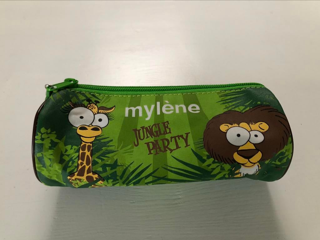 nieuwe pennenzak Jungle Party groen leeuw Mylène, Ophalen of Verzenden