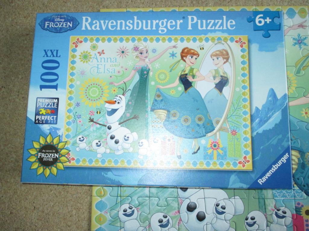 puzzel ravensburger frozen 100 XXL, Ophalen of Verzenden, Meer dan 50 stukjes, Zo goed als nieuw, 6 jaar of ouder